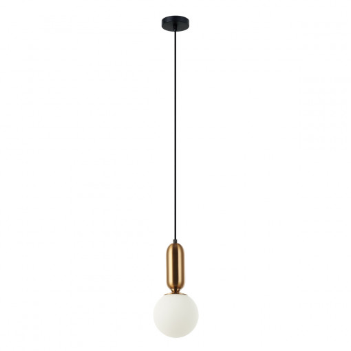 Pendul Aldeva 1xE27 metal negru/bronz antichizat Italux