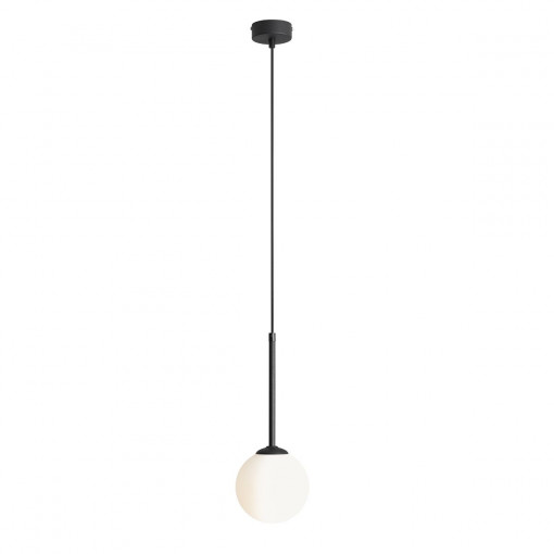 Pendul Bosso 1xE14 metal/sticla negru Aldex
