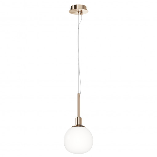 Pendul Erich 1xE14 metal/sticla alama/alb Maytoni