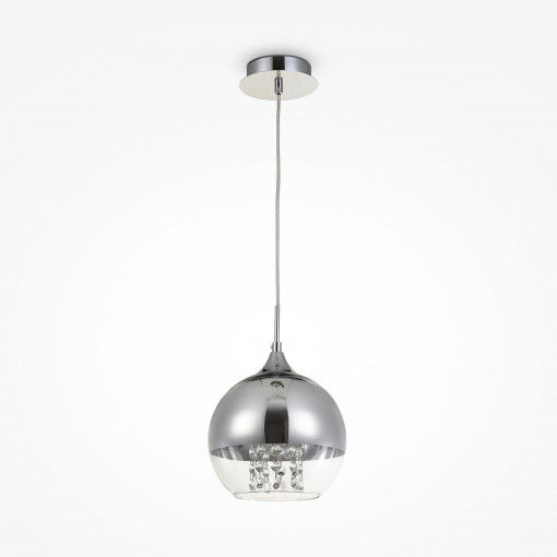 Pendul Fermi 1xE27 metal/sticla nichel Maytoni