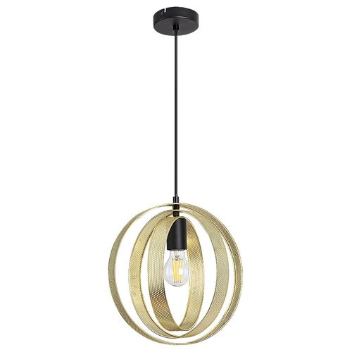 Pendul Harlow 1xE27 metal negru/auriu Rabalux