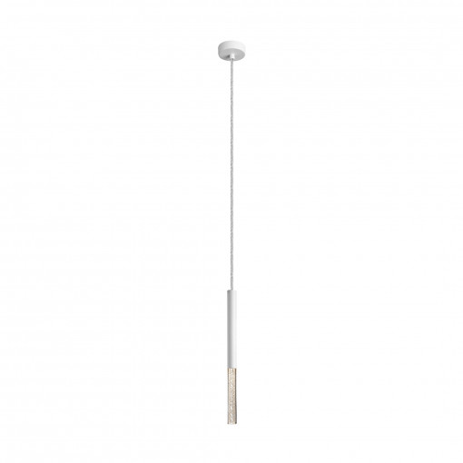 Pendul One 1xLED metal/acril alb/transparent Zuma Line