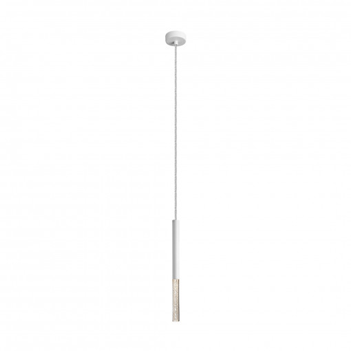 Pendul One LED metal/acril alb/transparent Zuma Line
