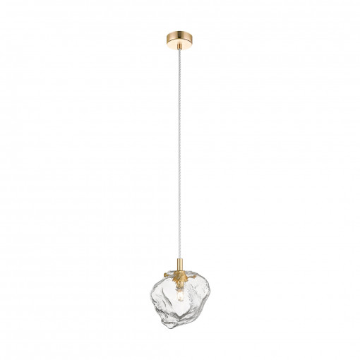 Pendul Rock 1xG9 metal/sticla auriu Zuma Line