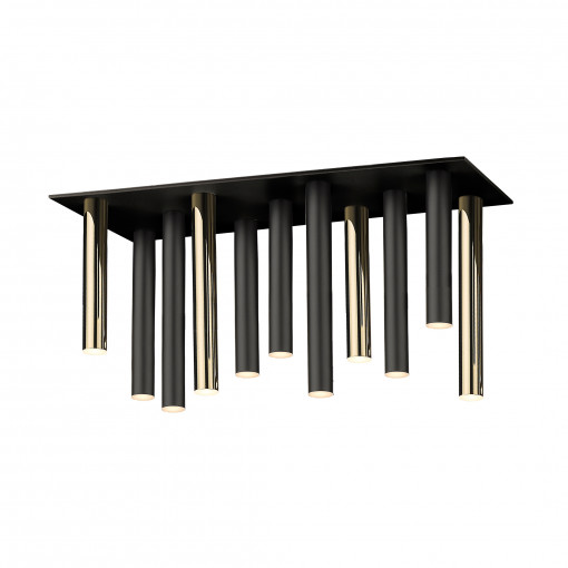 Plafoniera Loya 11xLED metal negru/auriu Zuma Line