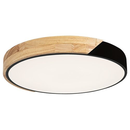Plafoniera Maple LED 24W metal/lemn negru/alb Rabalux