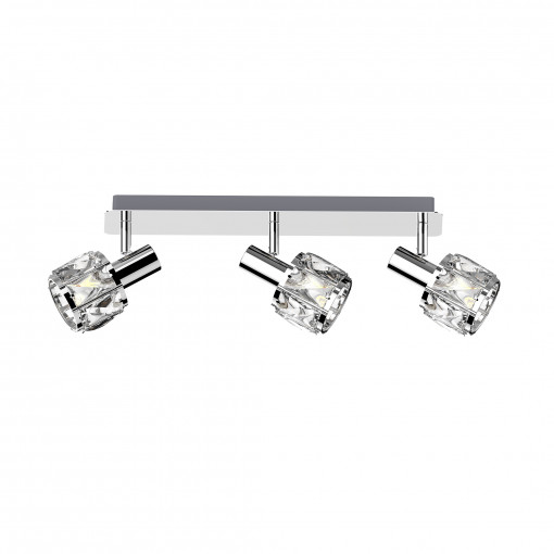 Plafoniera Niasa 3xE14 metal/cristal crom Zuma Line