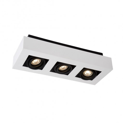 Spot aplicat Casemiro 3xGU10 metal alb/negru Italux