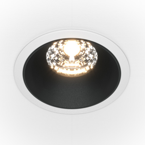 Spot incastrat Alfa LED 1xLED metal alb/negru Maytoni