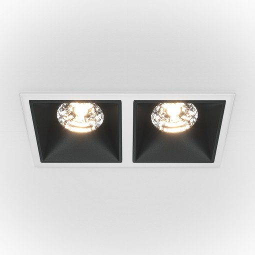 Spot incastrat Alfa LED 1xLED metal alb/negru Maytoni
