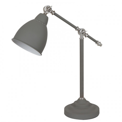 Veioza Sonny 1xE27 metal gri satinat Italux