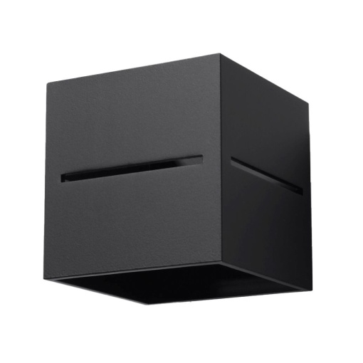 Aplica Lobo 1xG9 metal negru patrat