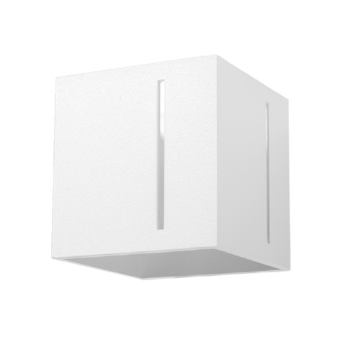 Aplica Pixar 1xG9 metal alb patrat