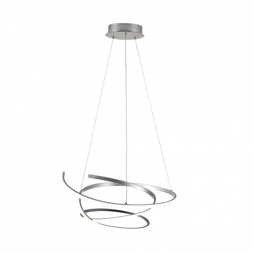 Lustra Fore LED metal argintiu Zuma Line