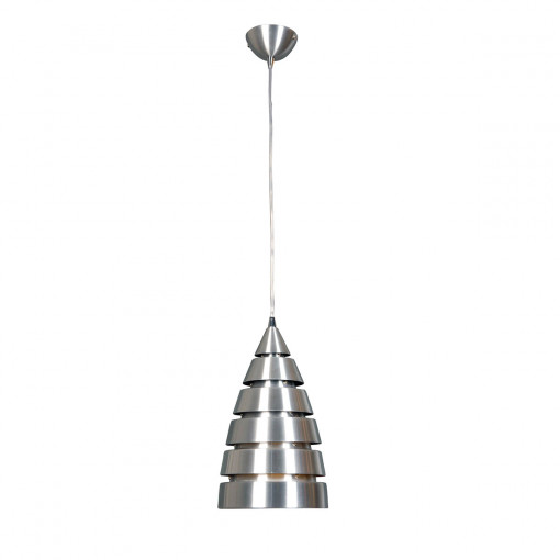 Pendul Lido 1xE27 metal/sticla nichel satinat Italux