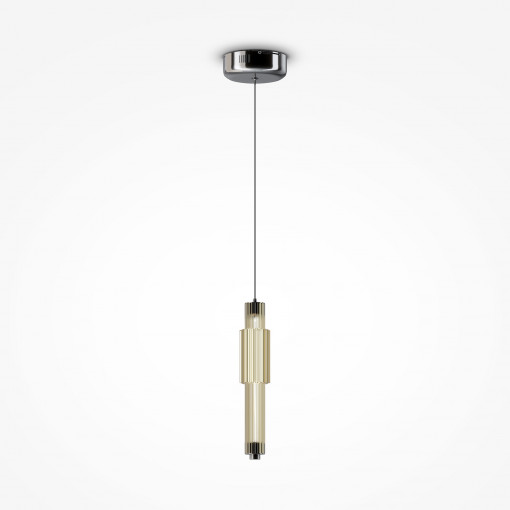 Pendul Verticale LED metal/sticla crom/auriu Maytoni