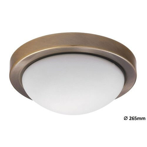 Plafoniera Disky 1xE27 metal/sticla bronz/alb Rabalux RBL3563