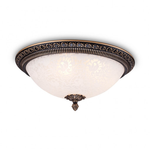 Plafoniera Pascal metal/sticla bronz/alb Maytoni