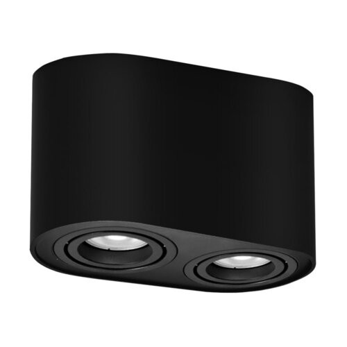 Spot aplicat Kobald 2xGU10 metal/lemn negru Rabalux