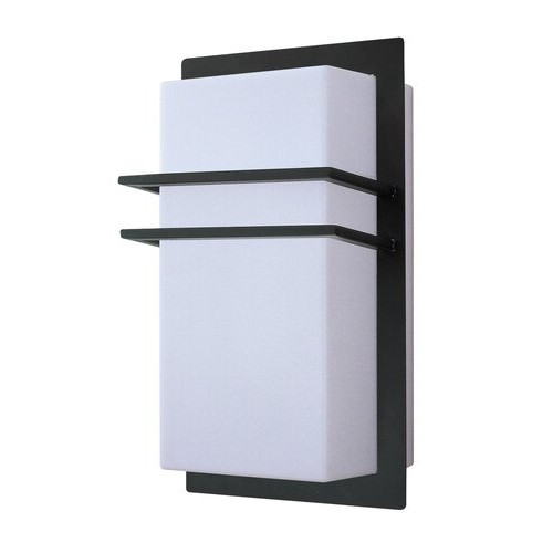 Aplica exterior Seattle 1xE27 metal/acril negru/alb Rabalux