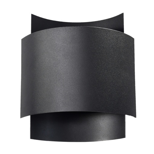 Aplica Impact 1xG9 metal negru rectangular