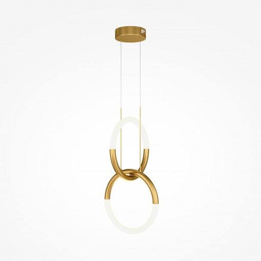 Lustra Node 2xLED metal auriu/alb Maytoni