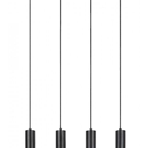 Lustra Toras 4xGU10 metal/lemn stejar/negru Rabalux