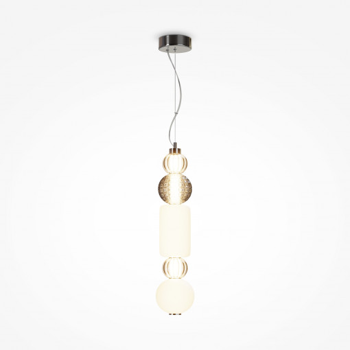 Pendul Collar LED metal/sticla crom/transparent Maytoni P069PL-L35CH3K1