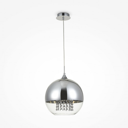Pendul Fermi 1xE27 metal/sticla nichel Maytoni