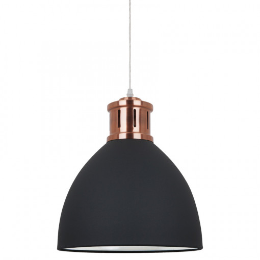 Pendul Lola 1xE27 metal antracit/cupru Italux