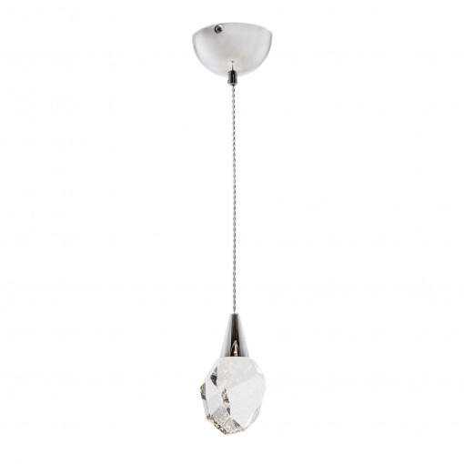Pendul Ore LED metal/cristal crom/transparent Zuma Line