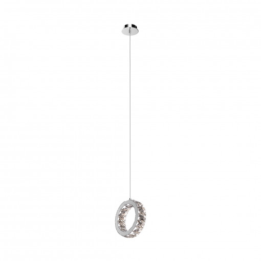 Pendul Platt 1xLED metal/cristal crom Zuma Line