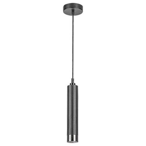Pendul Zircon 1xGU10 metal negru/argintiu Rabalux