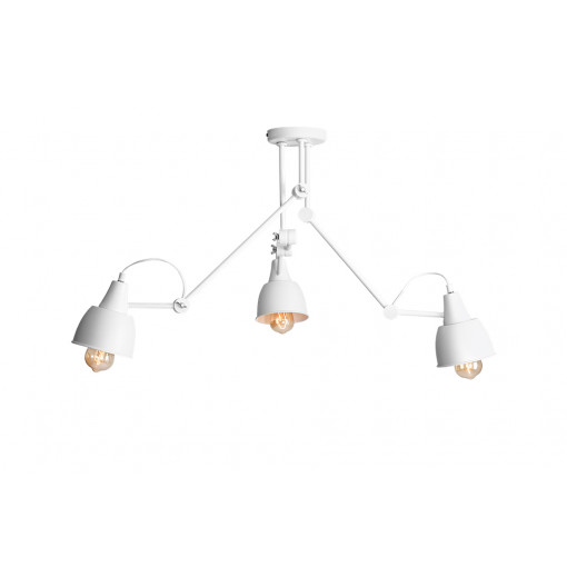 Plafoniera Aida 3xE27 metal alb Aldex