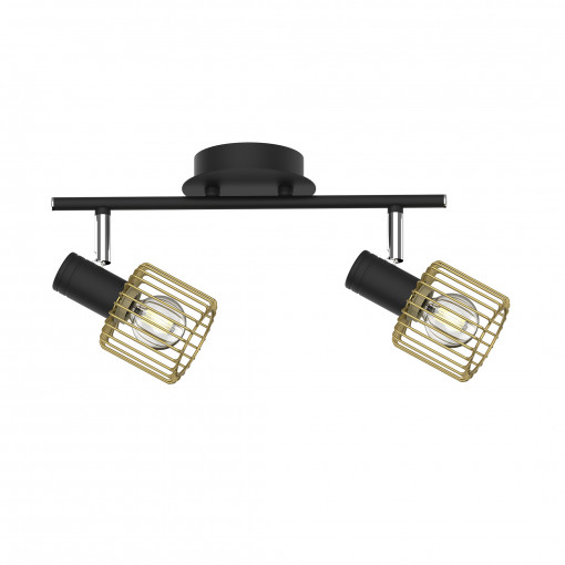 Plafoniera Martin 2xE14 metal negru/auriu Zuma Line