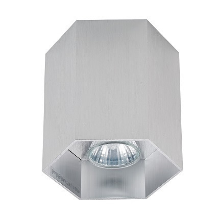 Spot aplicat Polygon Cl1L 1xGU10 metal argintiu Zuma Line