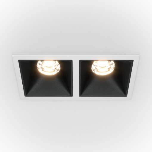 Spot incastrat Alfa LED 1xLED metal alb/negru Maytoni