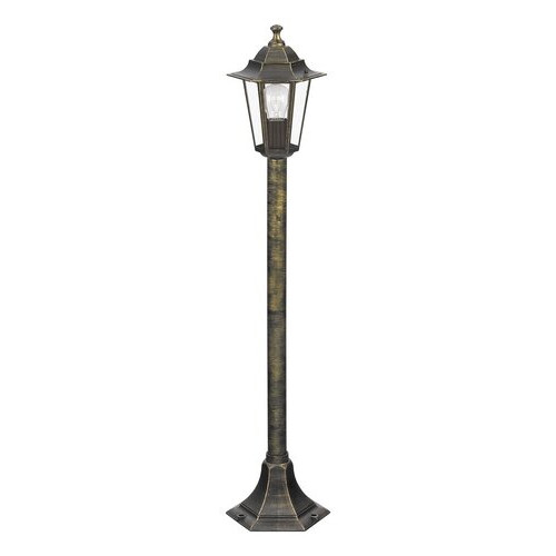 Stalp exterior Velence 1xE27 metal/sticla auriu antichizat Rabalux