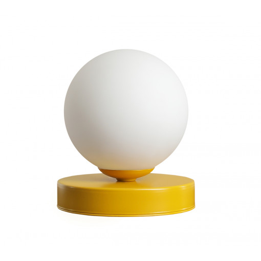 Veioza Ball 1xE14 metal/sticla galben Aldex
