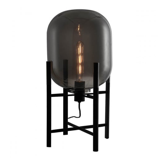Veioza Maversa 1xE27 metal/sticla negru/antracit Italux
