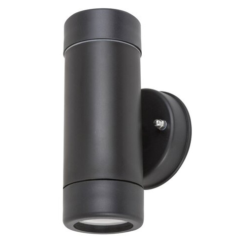 Aplica exterior Medina 1xGU10 acril negru/transparent Rabalux