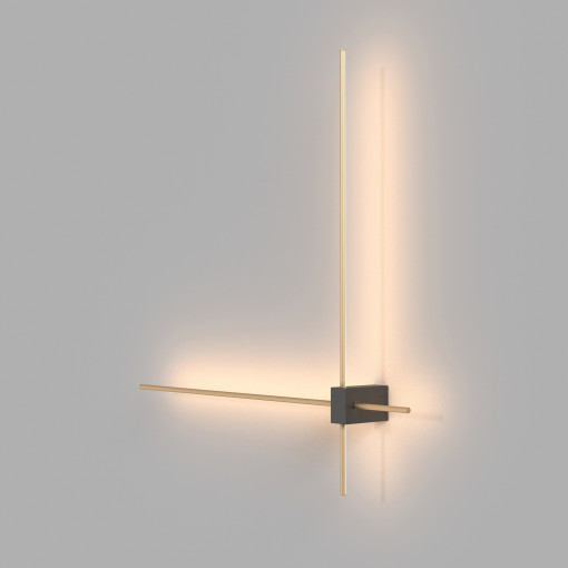 Aplica Pars 1xLED metal negru/auriu Maytoni