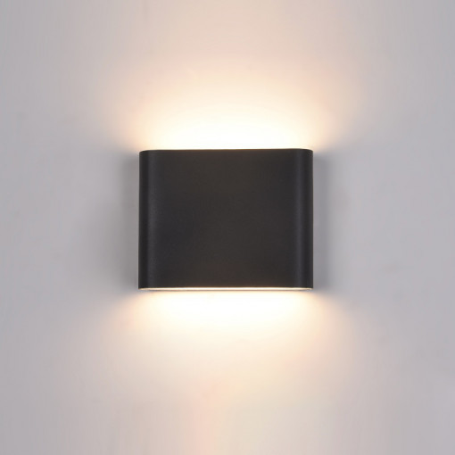 Aplica Romano LED 6W 360 lumeni metal negru Italux
