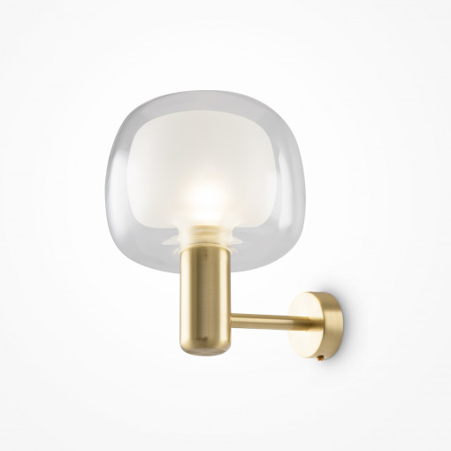 Aplica Vision 1xE14 metal/sticla auriu/transparent Maytoni