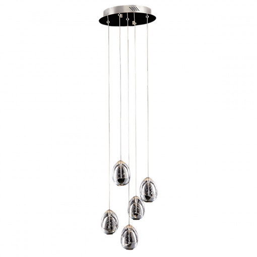 Lustra Huelto LED 24W 1450lumeni metal/acril crom Italux