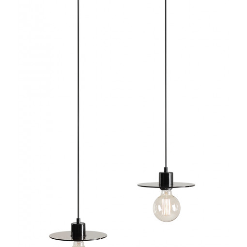 Lustra Lamp 2xE27 metal/sticla negru Aldex