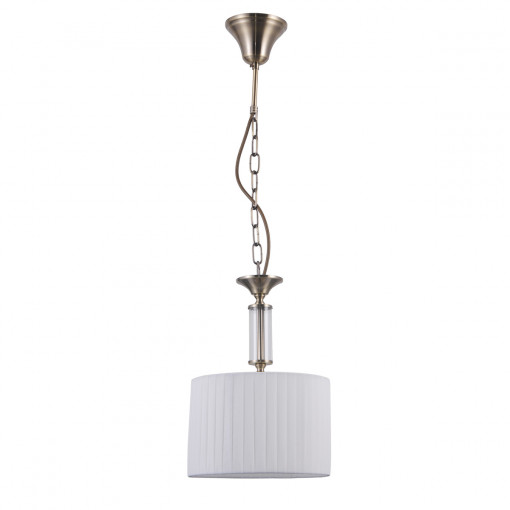 Pendul Ferlena 1xE14 metal/sticla/textil bronz antichizat Italux