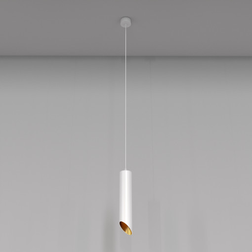 Pendul Lipari 1xGU10 metal alb/auriu P044PL-01-30GU10-W