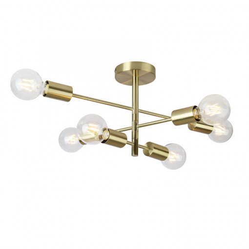 Plafoniera Atlantico 6xE27 metal alama Italux