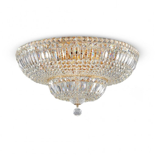 Plafoniera Basfor metal/cristal auriu Maytoni
